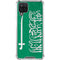 Saudi Arabia Flag Distressed Galaxy A12 Clear Case